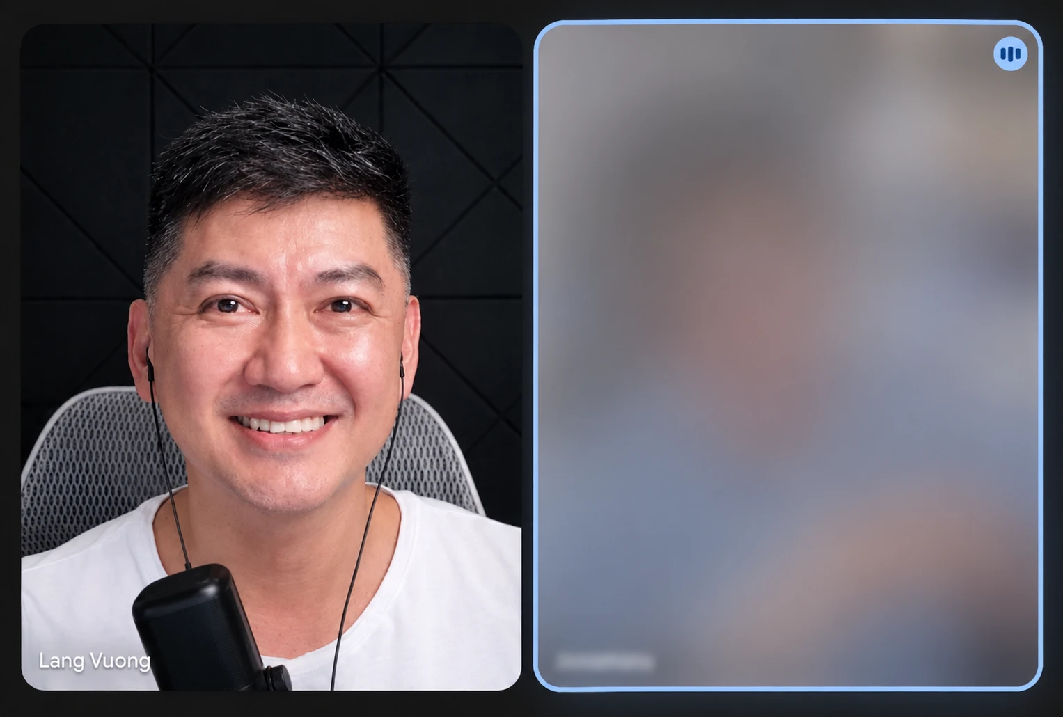 Lang Vuong on a mentorship call